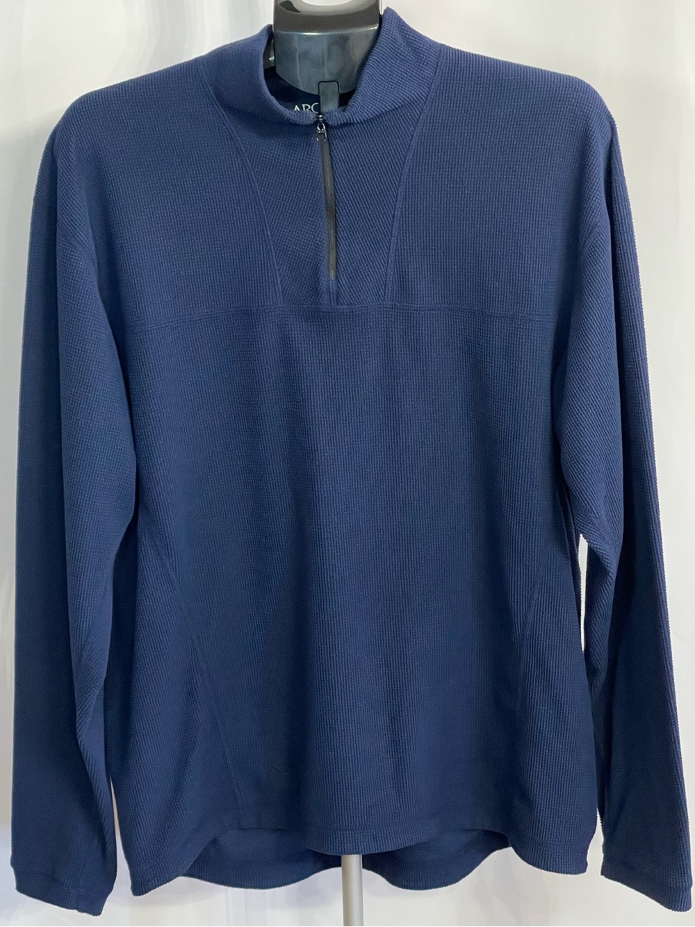 Arc'teryx Men's Navy Blue Zip-Up long sleeve fleece large outdoor shirt hiking
